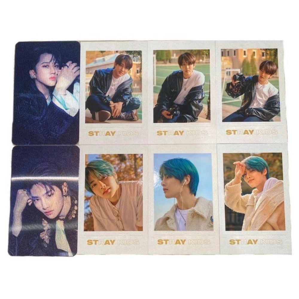 Kpop Stray Kids Unlock: Go Live In Life Merch Changbin OR Jeongin Photocards Set